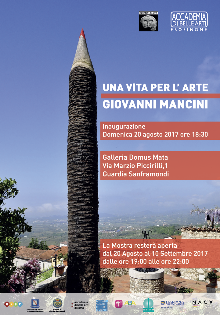 Manifesto della mostra «Una vita per l'arte»